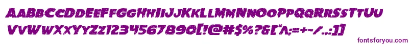 Goblincreekexpandital Font – Purple Fonts on White Background
