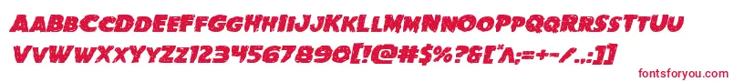 Goblincreekexpandital Font – Red Fonts on White Background