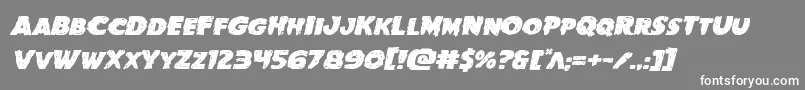 Goblincreekexpandital Font – White Fonts on Gray Background