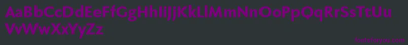 Шрифт Fabersanspro85reduced – фиолетовые шрифты на чёрном фоне