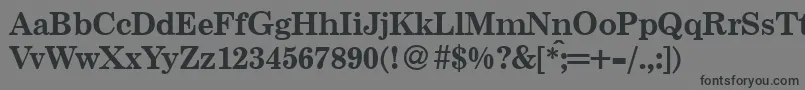 Centuryschoolbook ffy Font – Black Fonts on Gray Background