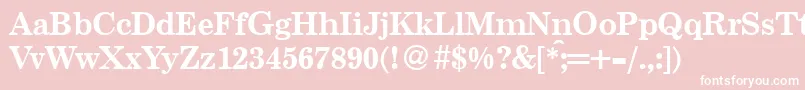 Centuryschoolbook ffy Font – White Fonts on Pink Background
