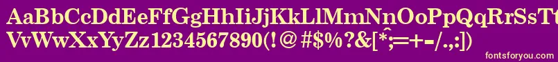 Więcej informacji o czcionce Centuryschoolbook ffy Czcionka Centuryschoolbook ffy – żółte czcionki na fioletowym tle