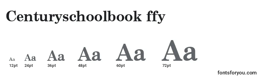Размеры шрифта Centuryschoolbook ffy