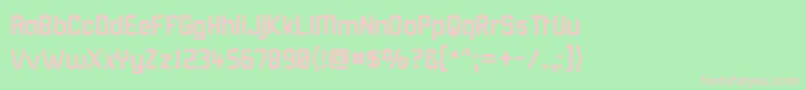 Karisma ffy Font – Pink Fonts on Green Background