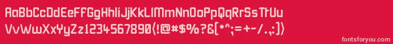 Karisma ffy Font – Pink Fonts on Red Background