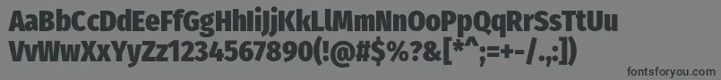 FirasanscondensedHeavy Font – Black Fonts on Gray Background