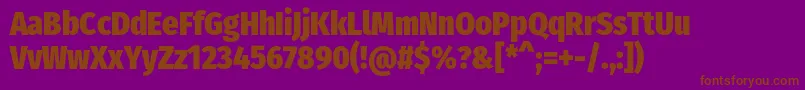 More about FirasanscondensedHeavy Font FirasanscondensedHeavy Font – Brown Fonts on Purple Background