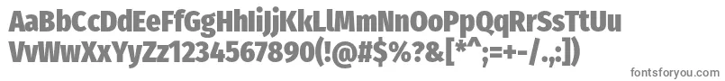 FirasanscondensedHeavy Font – Gray Fonts on White Background