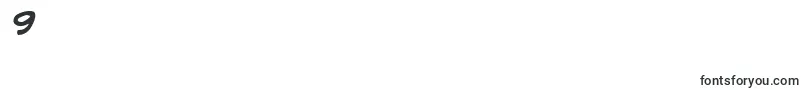 ComicBookBoldItalic Font – Fonts for Digit 9