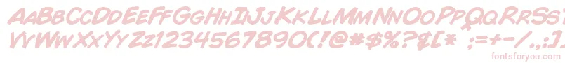 ComicBookBoldItalic Font – Pink Fonts