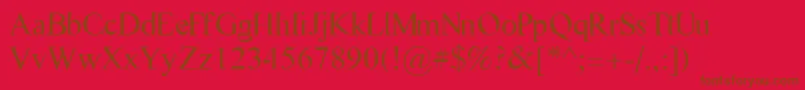 FlashGenocide Font – Brown Fonts on Red Background