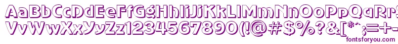 SanasoftShadow.Kz Font – Purple Fonts