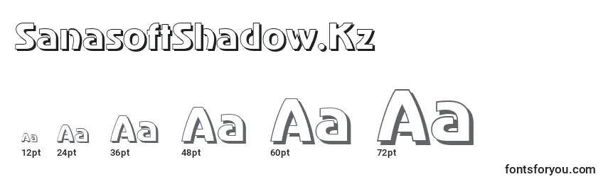 SanasoftShadow.Kz Font Sizes