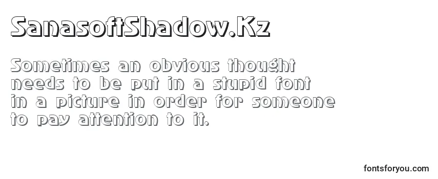 SanasoftShadow.Kz Font