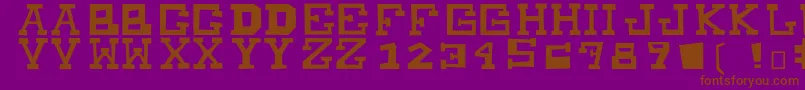 MuchoPower Font – Brown Fonts on Purple Background