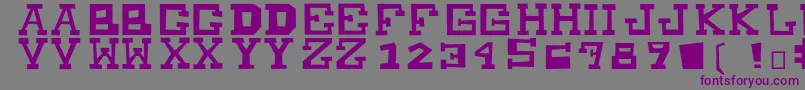 MuchoPower Font – Purple Fonts on Gray Background