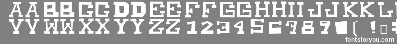 MuchoPower Font – White Fonts on Gray Background
