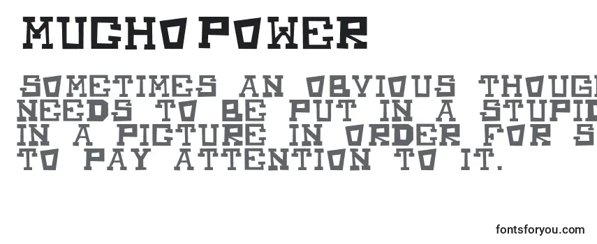 Шрифт MuchoPower