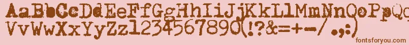 Подробнее о шрифте Happydays Шрифт Happydays – коричневые шрифты на розовом фоне