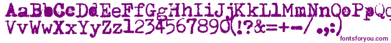 Happydays Font – Purple Fonts on White Background