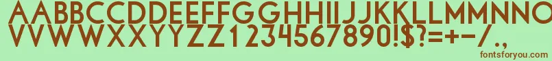 Libbybold Font – Brown Fonts on Green Background