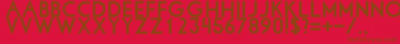 Libbybold Font – Brown Fonts on Red Background