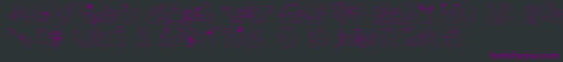 Шрифт LmsPokemonMasterDingbat – фиолетовые шрифты на чёрном фоне