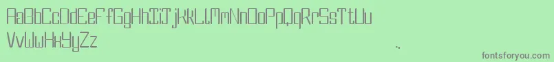 DbeFluorine Font – Gray Fonts on Green Background