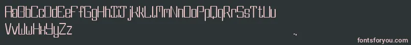 フォントDbeFluorine – 黒い背景にピンクのフォント