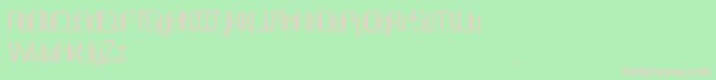 DbeFluorine Font – Pink Fonts on Green Background