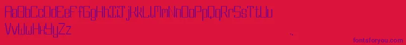 DbeFluorine Font – Purple Fonts on Red Background