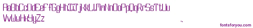 DbeFluorine Font – Purple Fonts on White Background