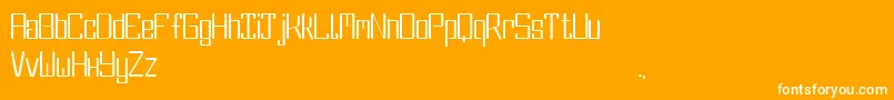 DbeFluorine Font – White Fonts on Orange Background