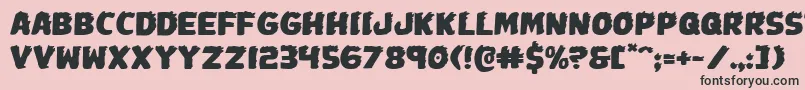 Johnnytorchexpand Font – Black Fonts on Pink Background