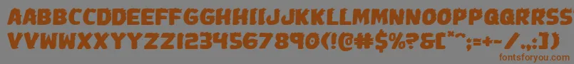 Johnnytorchexpand Font – Brown Fonts on Gray Background