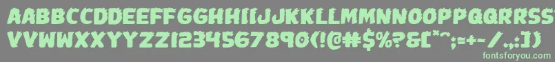 Johnnytorchexpand Font – Green Fonts on Gray Background