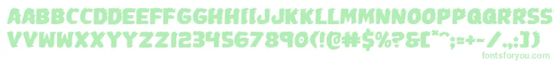 Johnnytorchexpand Font – Green Fonts on White Background