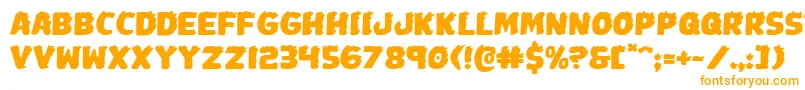 Johnnytorchexpand Font – Orange Fonts on White Background