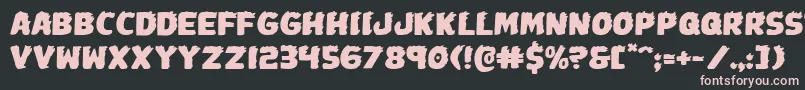 Johnnytorchexpand Font – Pink Fonts on Black Background