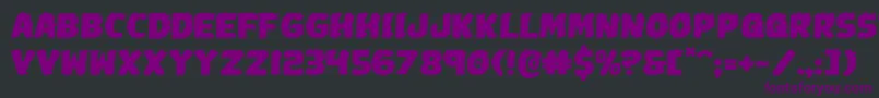 Johnnytorchexpand Font – Purple Fonts on Black Background
