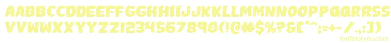 Johnnytorchexpand Font – Yellow Fonts on White Background