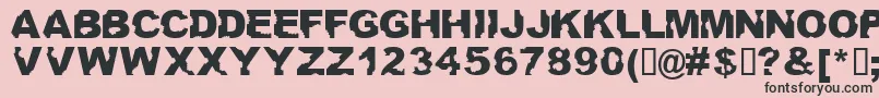 Ateupwithdumbass Font – Black Fonts on Pink Background