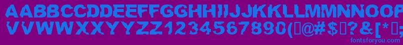 Ateupwithdumbass Font – Blue Fonts on Purple Background