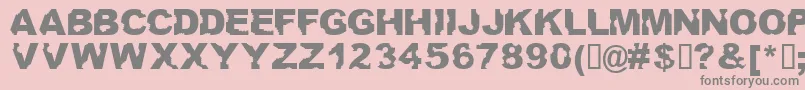 Ateupwithdumbass Font – Gray Fonts on Pink Background