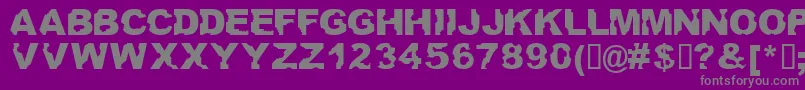 Ateupwithdumbass Font – Gray Fonts on Purple Background