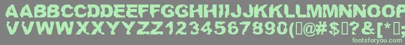 Ateupwithdumbass Font – Green Fonts on Gray Background