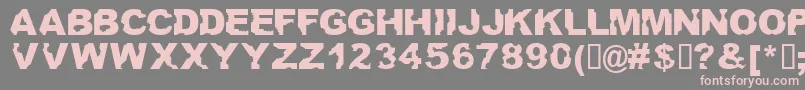 Ateupwithdumbass Font – Pink Fonts on Gray Background