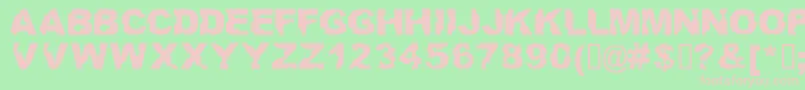 Ateupwithdumbass Font – Pink Fonts on Green Background