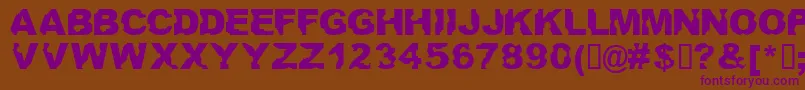 Ateupwithdumbass Font – Purple Fonts on Brown Background